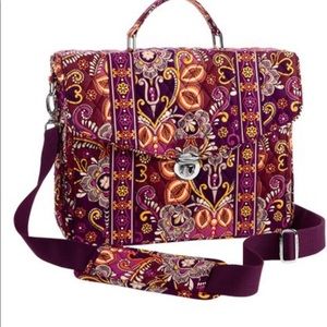 Vera Bradley  Safari Sunset Attache Messenger Bag